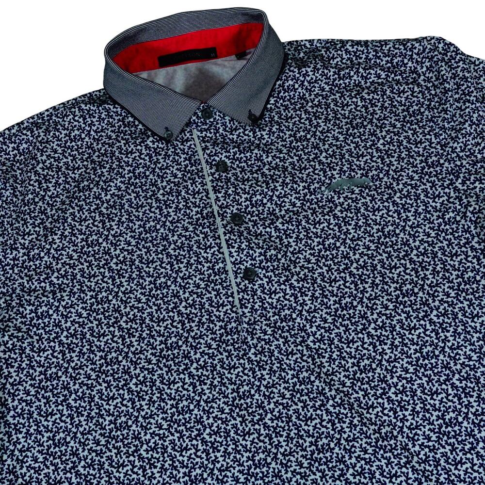 Greyson Jordan Grove XXIII Coral Dreams Print Golf Polo Shirt Mens Medium